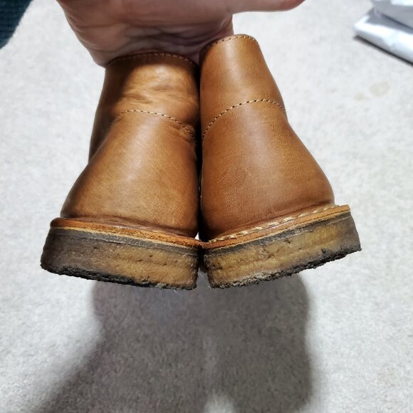 J. CREW 1990 MacAlister Chukka Desert Boots Smooth Leather Brown Unisex M7.5 W9 - Picture 6 of 10